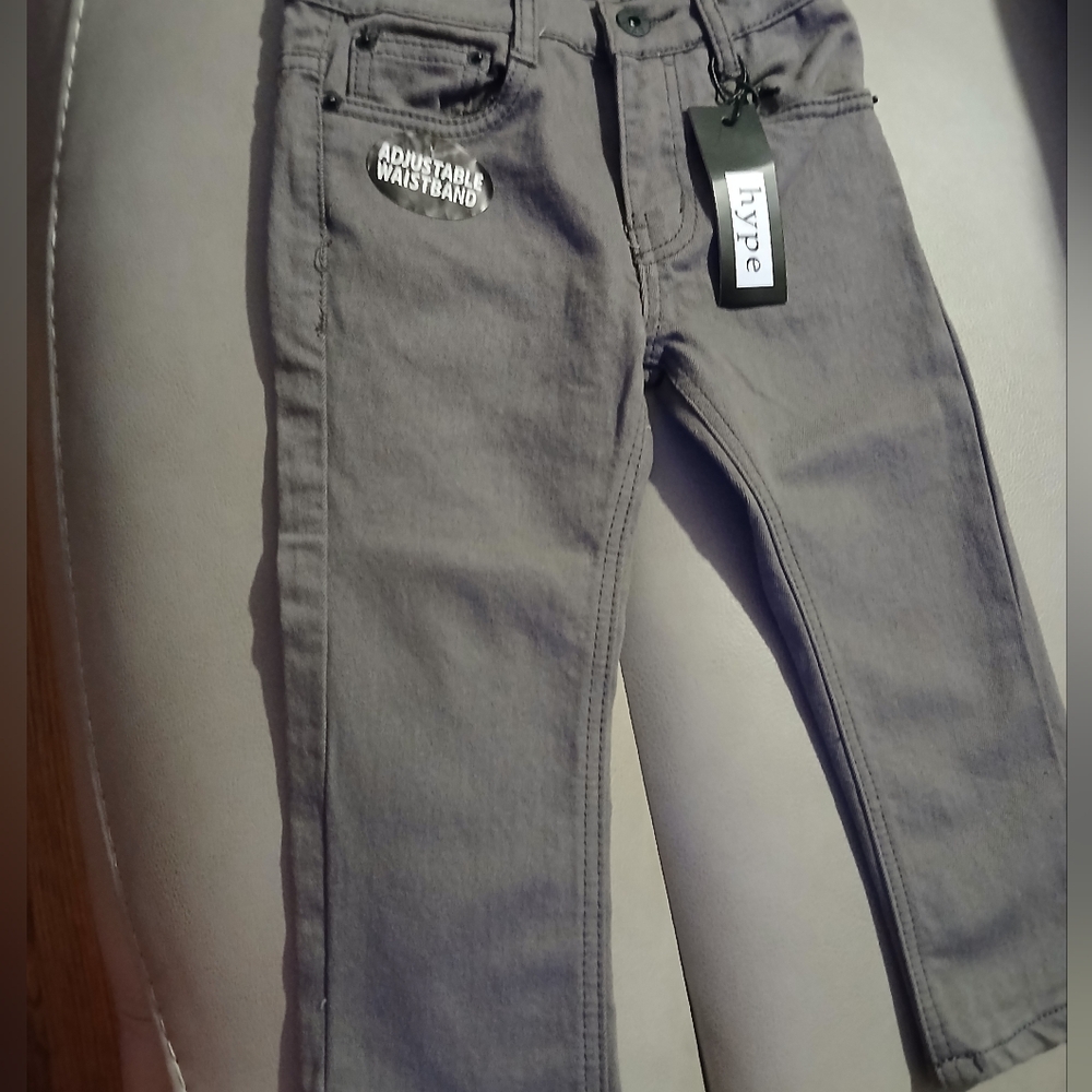 Hype Charcoal Jeans with Black Label